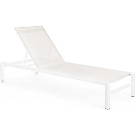 mutoni Chaise longue à roulettes Konnor CX21 blanc  