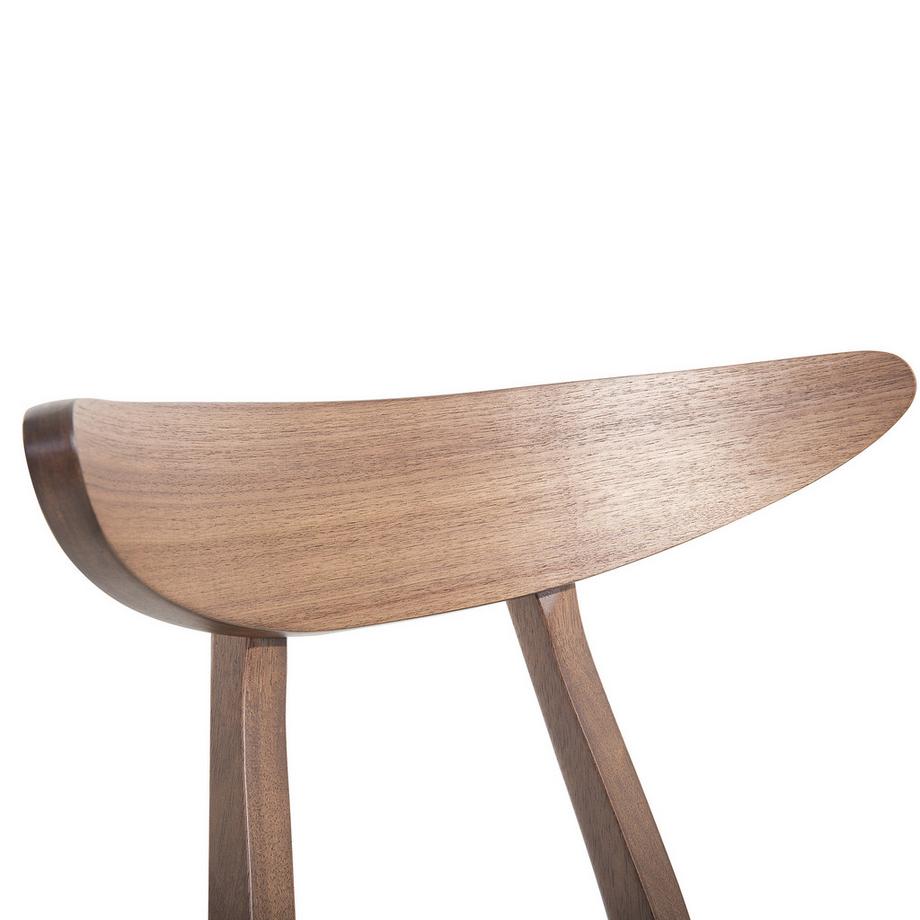 Beliani Set di 2 sedie da pranzo en Legno di caucciù Retrò LYNN  