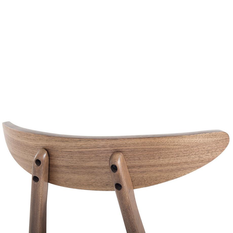 Beliani Set di 2 sedie da pranzo en Legno di caucciù Retrò LYNN  