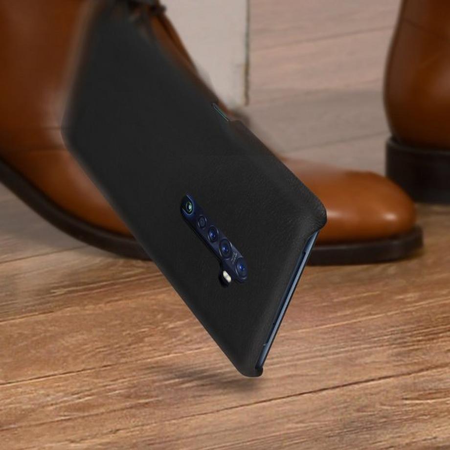 Avizar  Coque Vintage Oppo Reno 2 Noir 