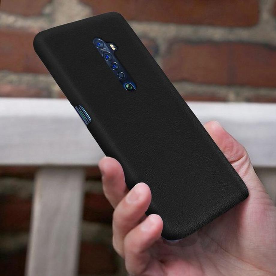 Avizar  Coque Vintage Oppo Reno 2 Noir 
