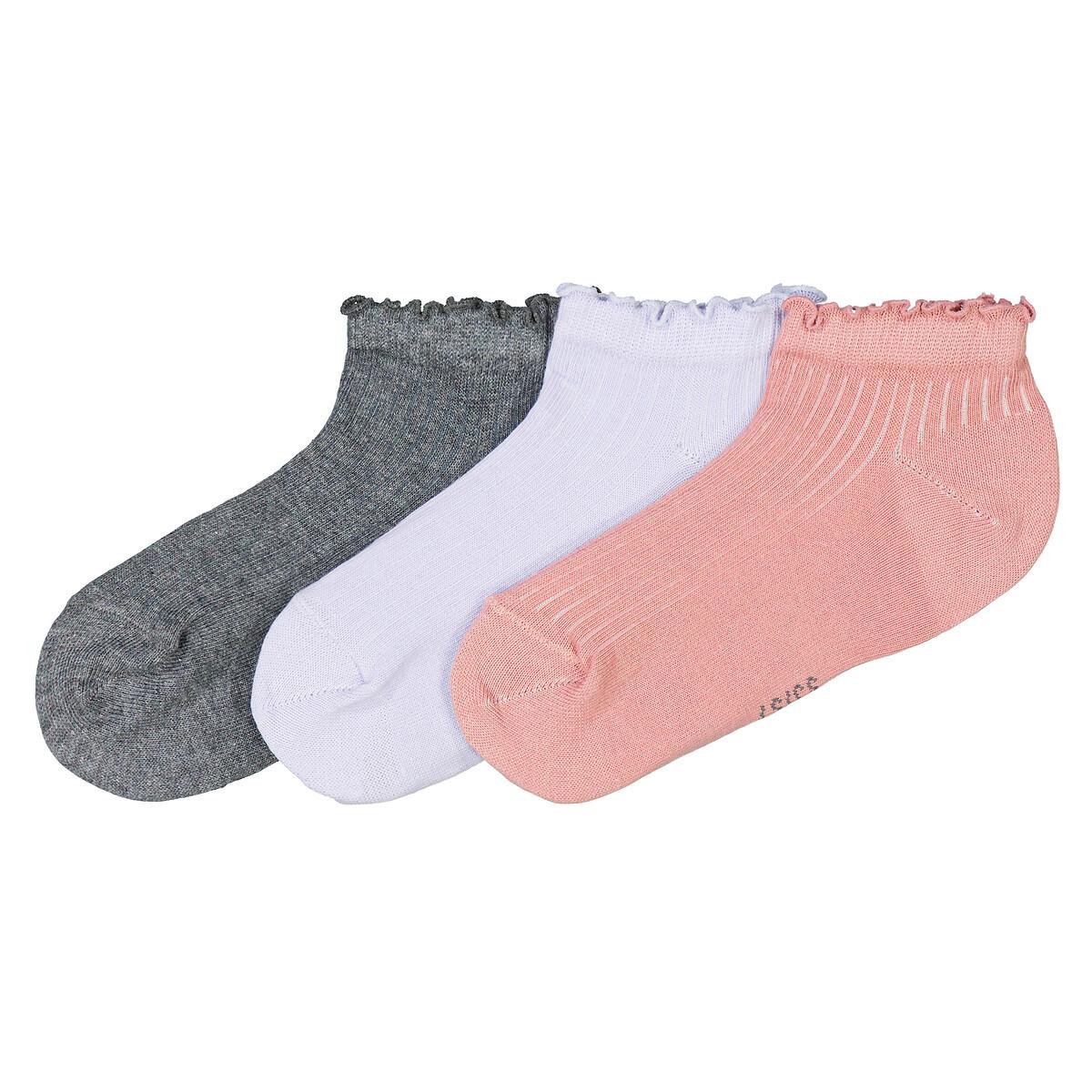 Image of 3er-pack Kurzsocken Mit Rollbündchen Damen Beige 35-37
