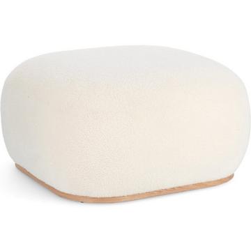 Pouf Miriana weiss rund 68