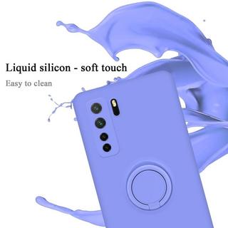 Cadorabo  Hülle für Huawei NOVA 6 SE  P40 LITE  NOVA 7i TPU Silikon mit Ring Liquid 