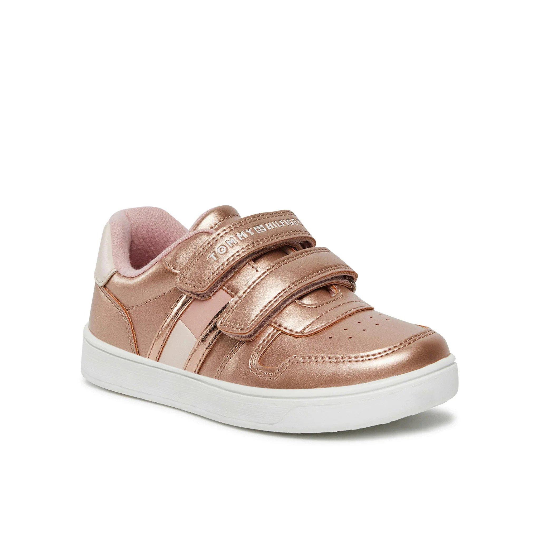 TOMMY HILFIGER  scarpe da ginnastica basse per bambini con strappi in velcro 