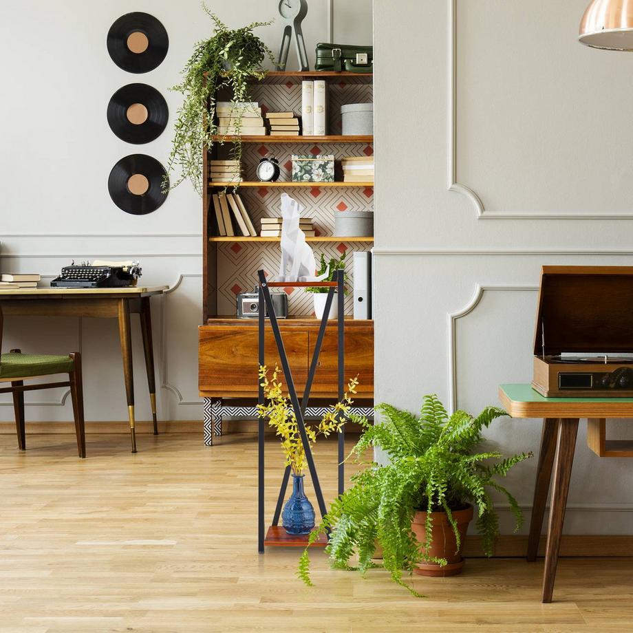 B2X Piédestal floral haut avec 2 étagères  