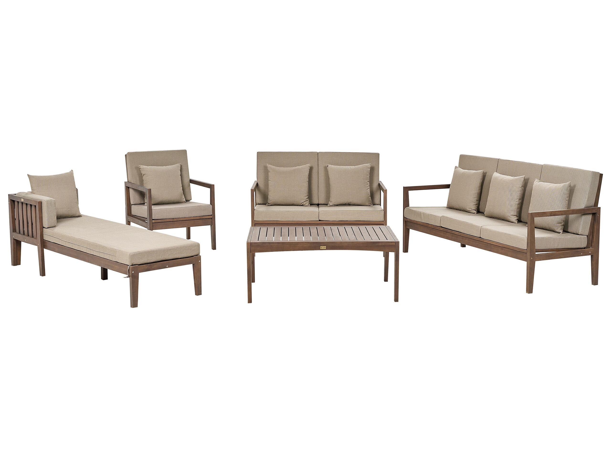 Image of Lounge Set mit Tisch aus FSC® zertifiziertes Akazienholz Modern PATAJA Lounge Set mit Tisch aus FSC® zertifiziertes Akazienholz Modern PATAJA