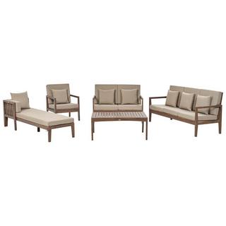 Beliani Lounge Set mit Tisch aus FSC® zertifiziertes Akazienholz Modern PATAJA  