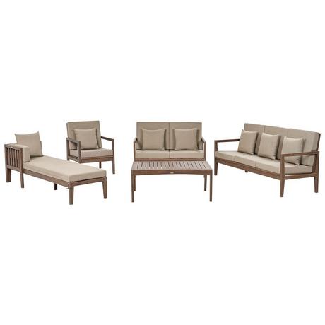 Beliani Lounge Set mit Tisch aus FSC® zertifiziertes Akazienholz Modern PATAJA  