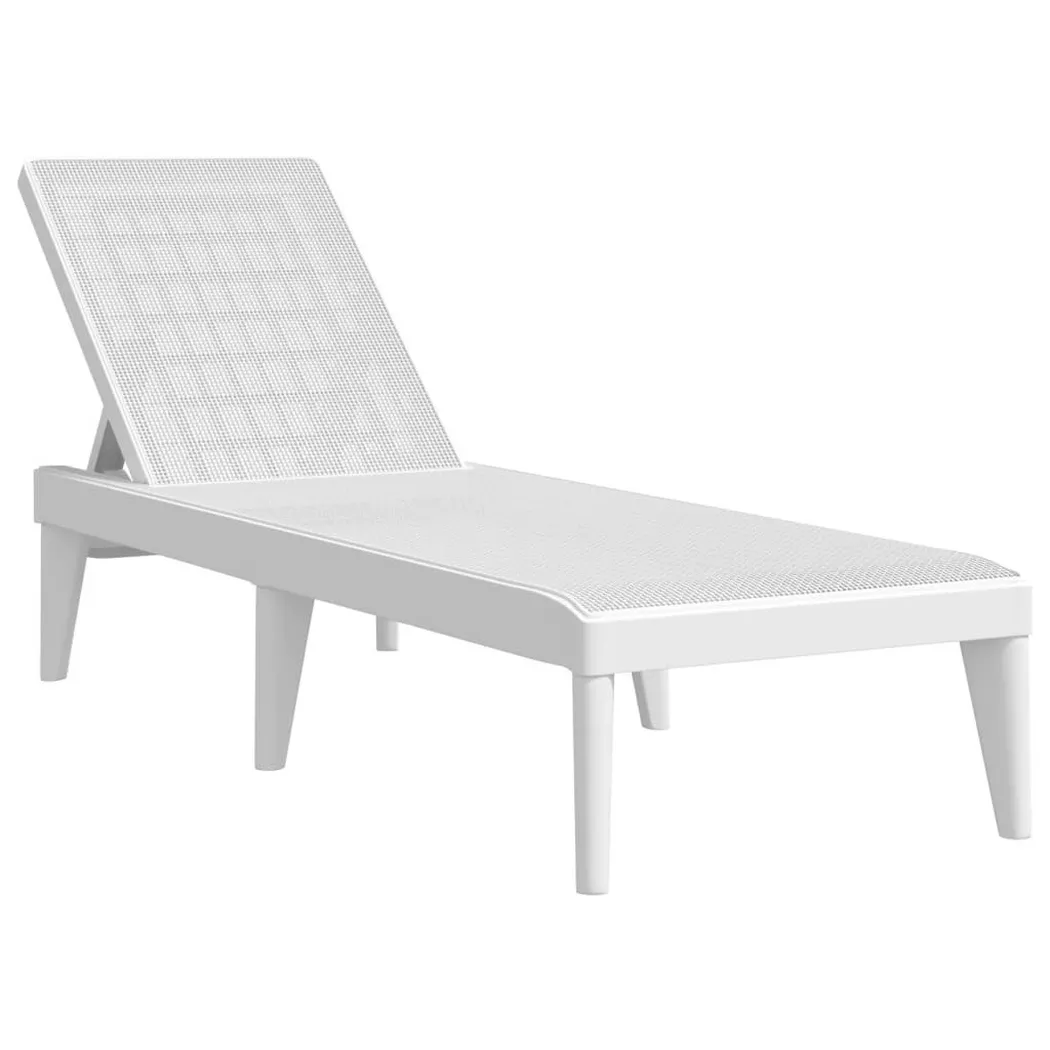 VidaXL - Sonnenliege polypropylen, One Size, Weiss
