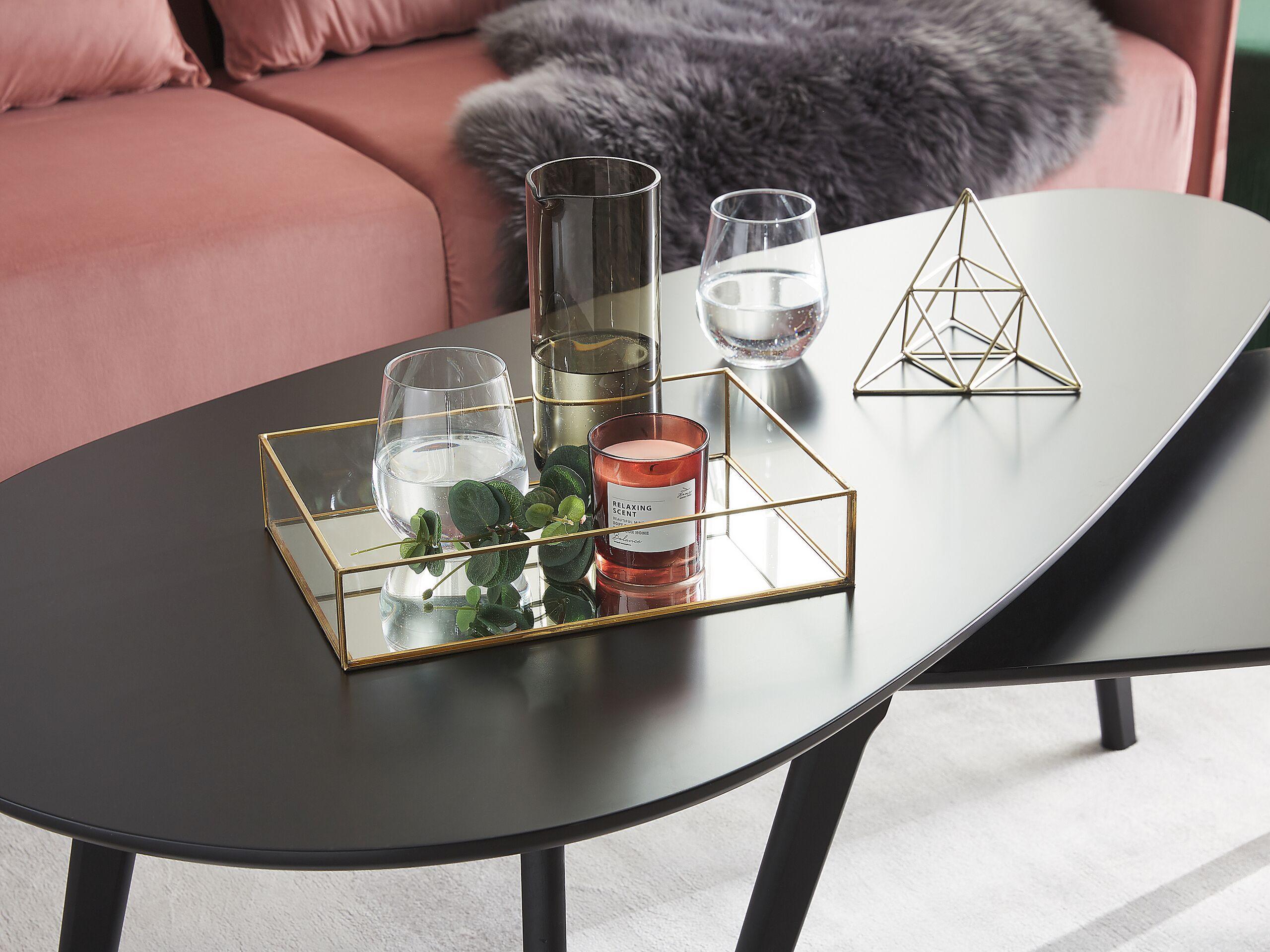 Beliani  Plateau en Verre Glamour GRENOBLE 