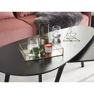 Beliani  Plateau en Verre Glamour GRENOBLE 