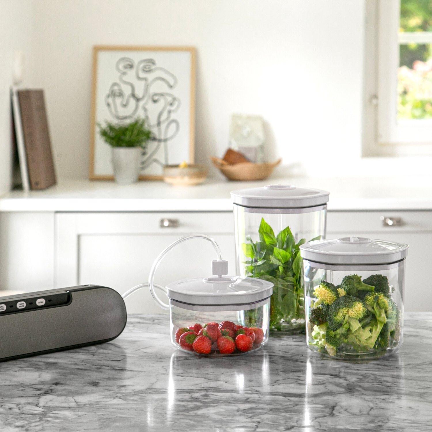 Champion Récipient sous vide Universel pack de 3 (0,7L 1,4L 2L)  