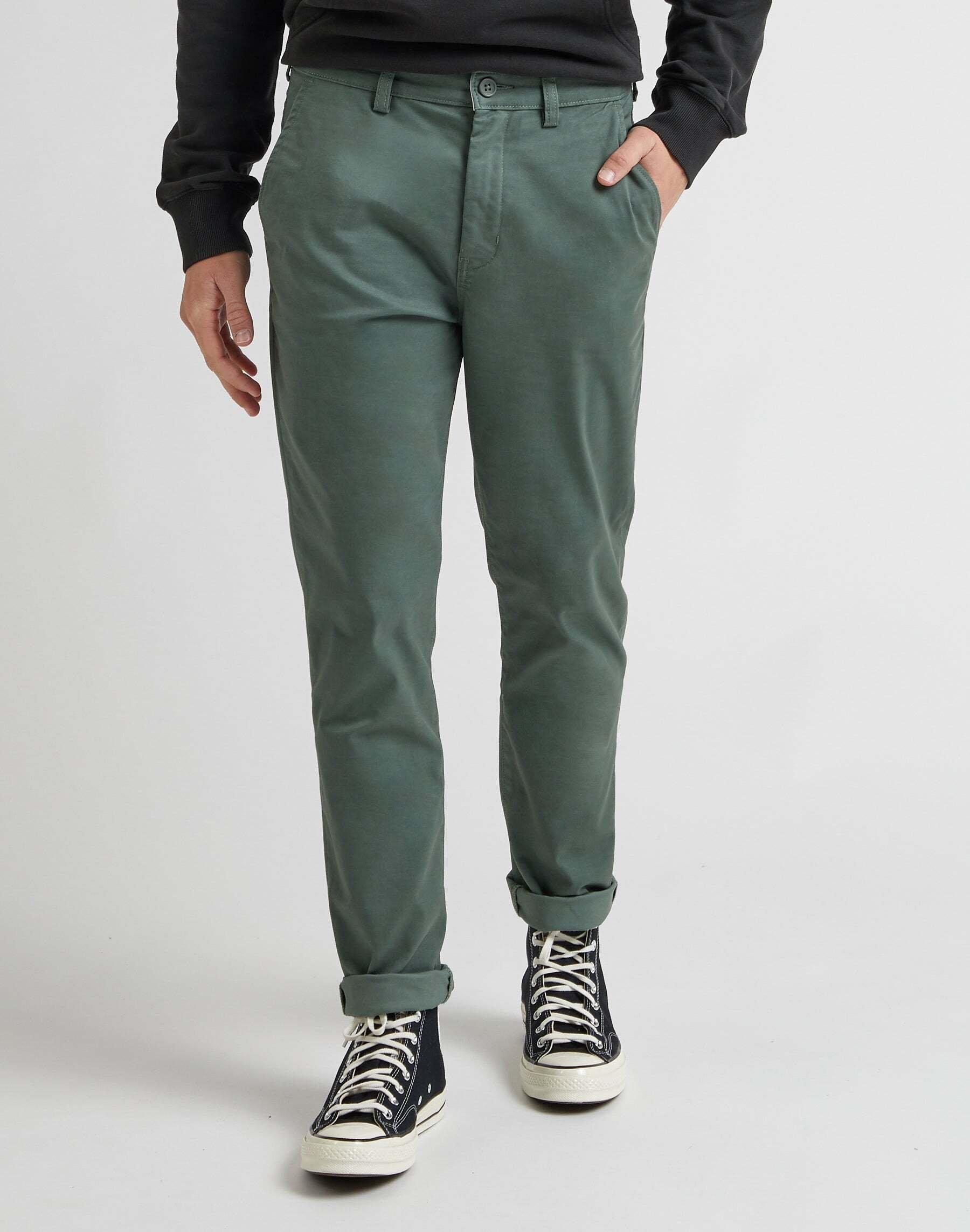 Image of Chinos Slim Chino Herren Grün L34/W38