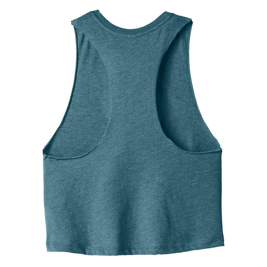 Bella + Canvas Crop Canotta con Racerback  