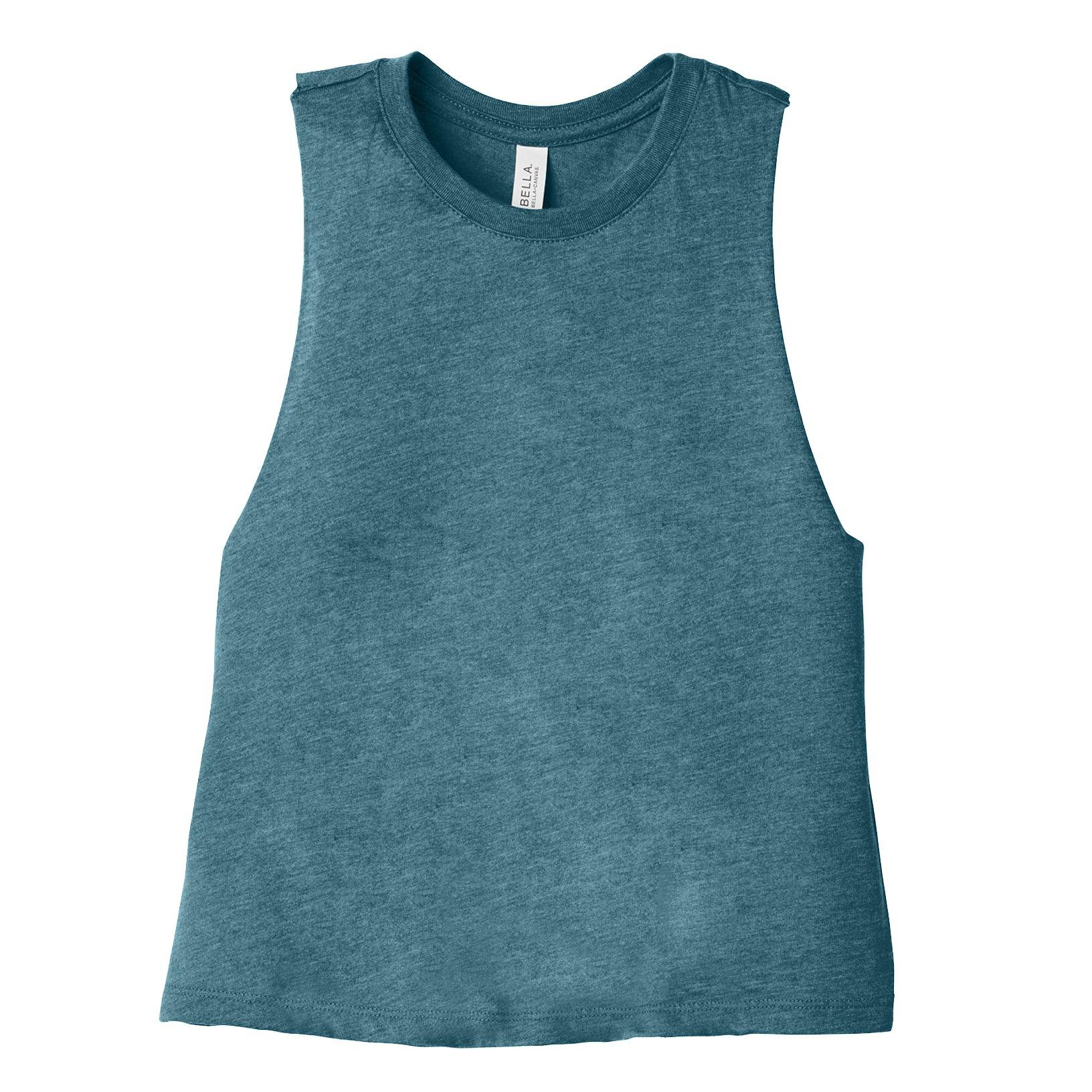 Image of Croptanktop Mit Racerback Unisex Pink Teal XL
