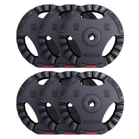 Gorilla Sports  Gripper Kunststoff Hantelscheiben 1,25 - 15 KG 