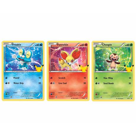 Pokémon  25th Anniversary Kalos Starters 3 Pack Jumbo Promos (EN) 