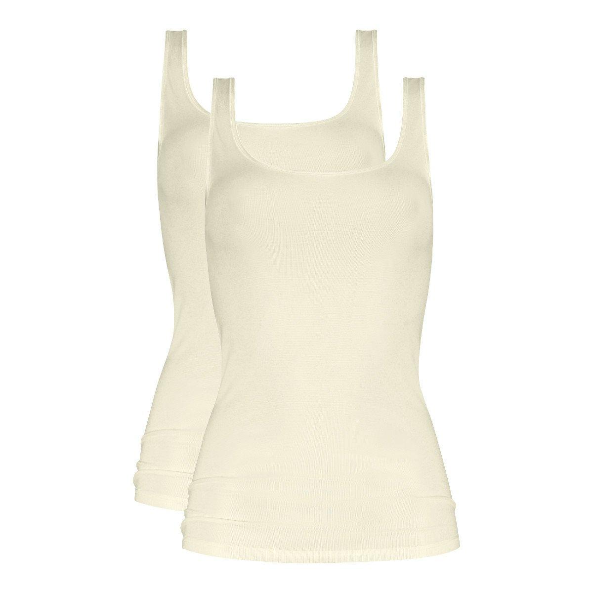 Image of 2er Pack Emotion - Unterhemd Tanktop Damen Offwhite S