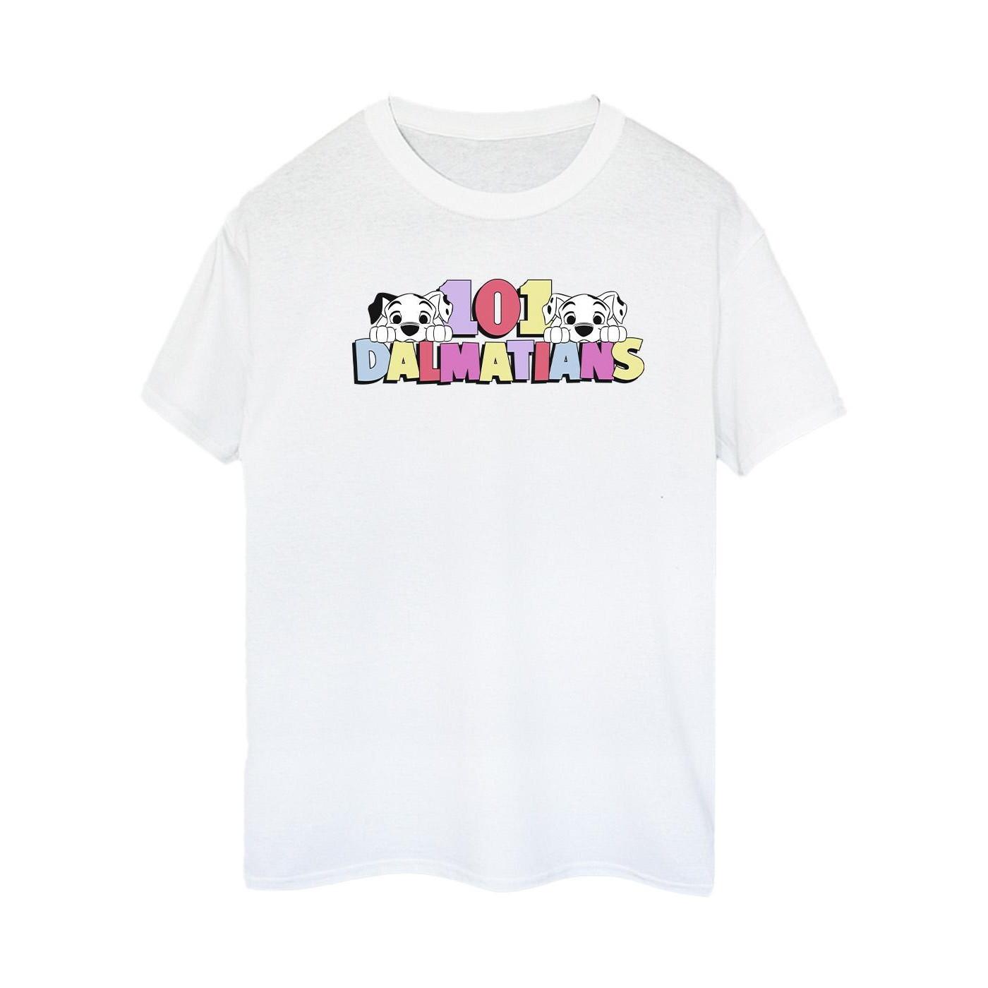 Image of 101 Dalmatians Multi Colour Tshirt Damen Weiss XL