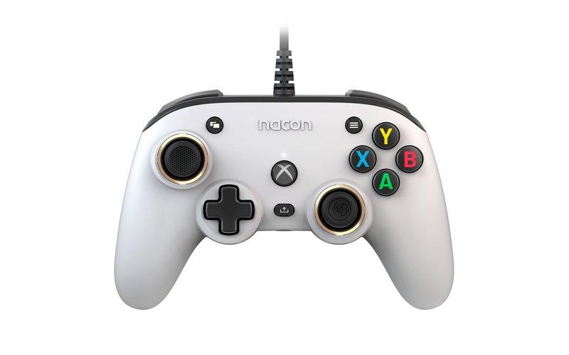 nacon  NACON Pro Compact Controller Blanc USB Manette de jeu Xbox One, Xbox Series S, Xbox Series X 