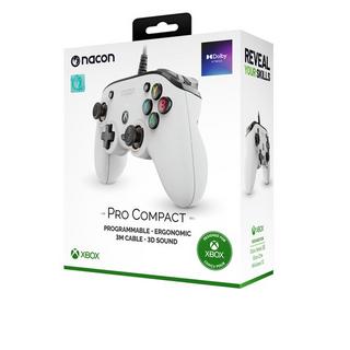 nacon  NACON Pro Compact Controller Blanc USB Manette de jeu Xbox One, Xbox Series S, Xbox Series X 