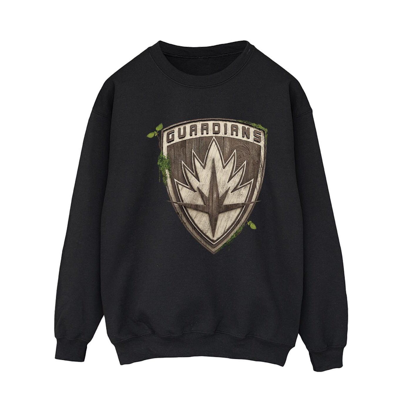 Image of I Am Groot Guardian Emblem Sweatshirt Damen Schwarz L