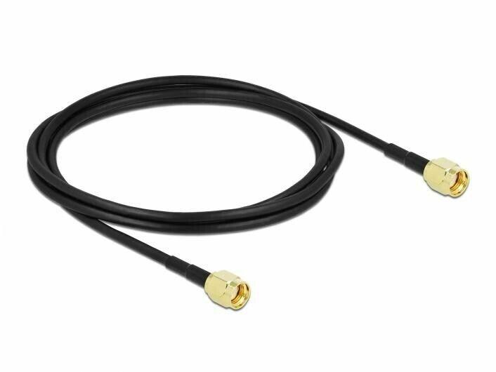 DeLock  DeLOCK 90477 Koaxialkabel LMR100 2 m RP-SMA Schwarz 