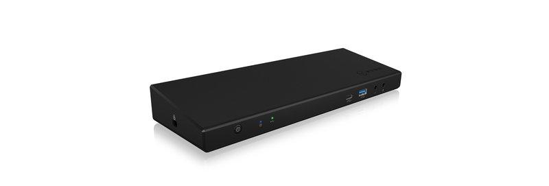 Image of ICY BOX IB-DK2244AC Kabelgebunden USB 3.2 Gen 1 (3.1 Gen 1) Type-C Schwarz