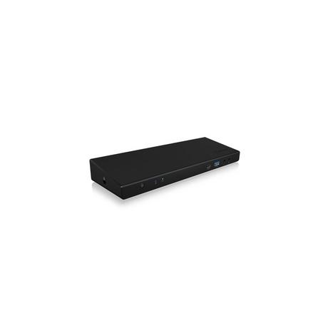 ICY Box  ICY BOX IB-DK2244AC Cablato USB 3.2 Gen 1 (3.1 Gen 1) Type-C Nero 