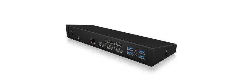 ICY Box  ICY BOX IB-DK2244AC Cablato USB 3.2 Gen 1 (3.1 Gen 1) Type-C Nero 