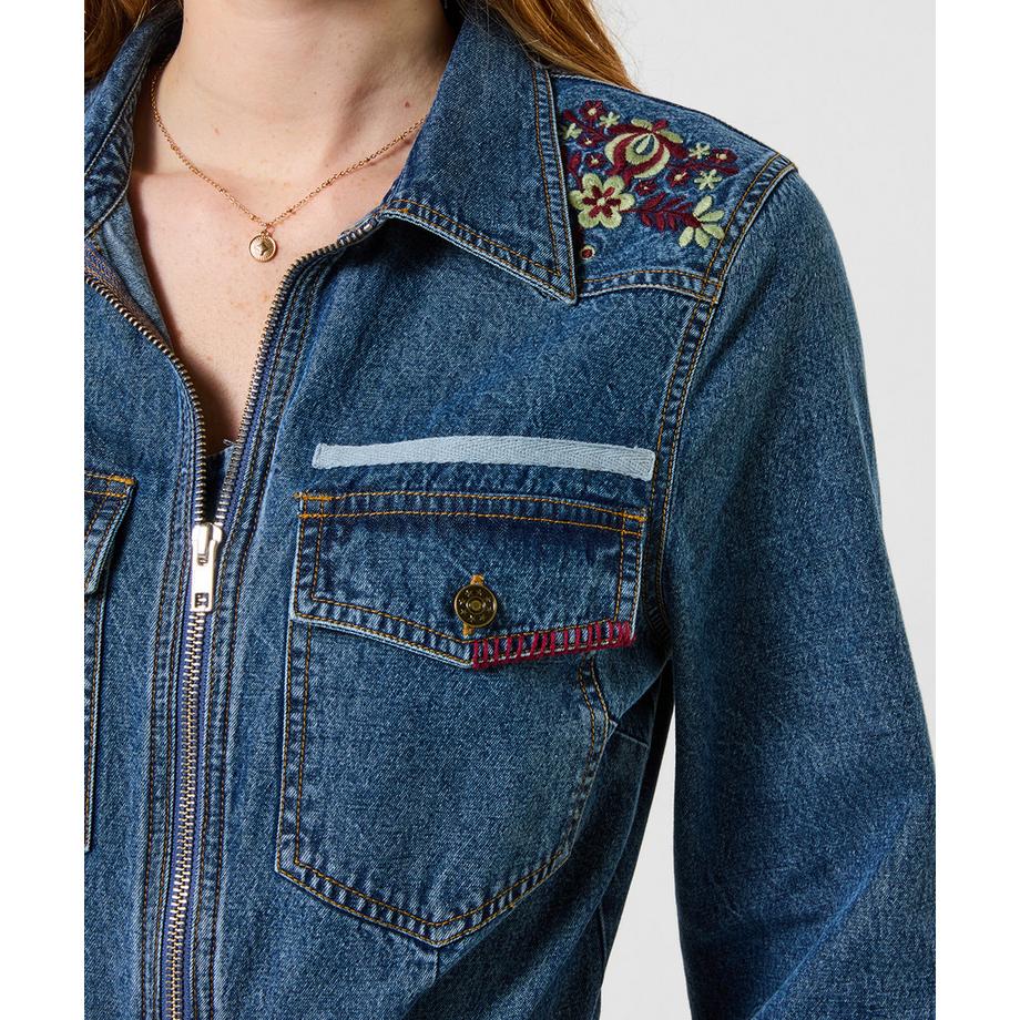 Joe Browns Tuta in Denim Ricamata Goldie  