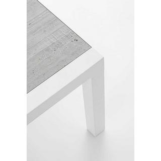 mutoni Table basse de jardin Kledi blanc 50x50  