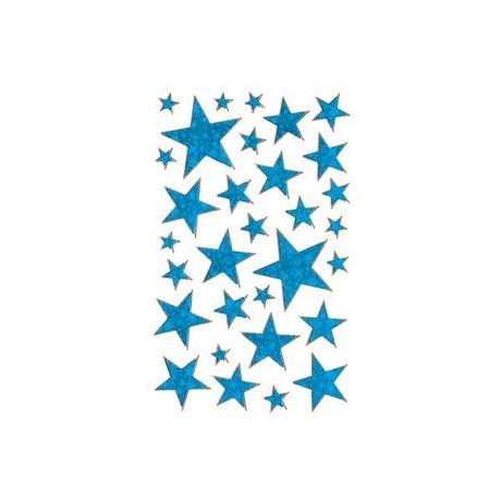Z-DESIGN Z-DESIGN Effektfolie blau 52259 Sterne Weihnachten  