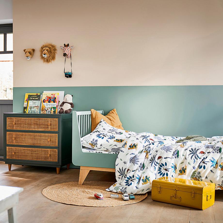 La Redoute Intérieurs Petite Jungle Lenzuolo con Angoli in Cotone Biologico  