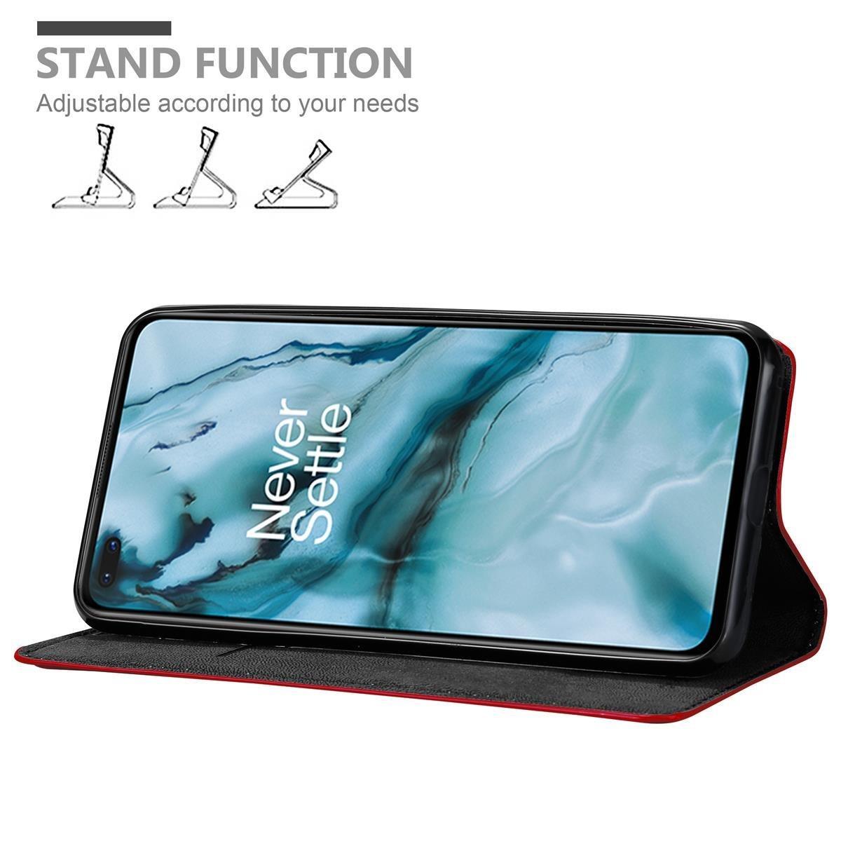 Cadorabo  Housse compatible avec OnePlus Nord - Coque de protection avec fermeture magnétique, fonction de support et compartiment pour carte 