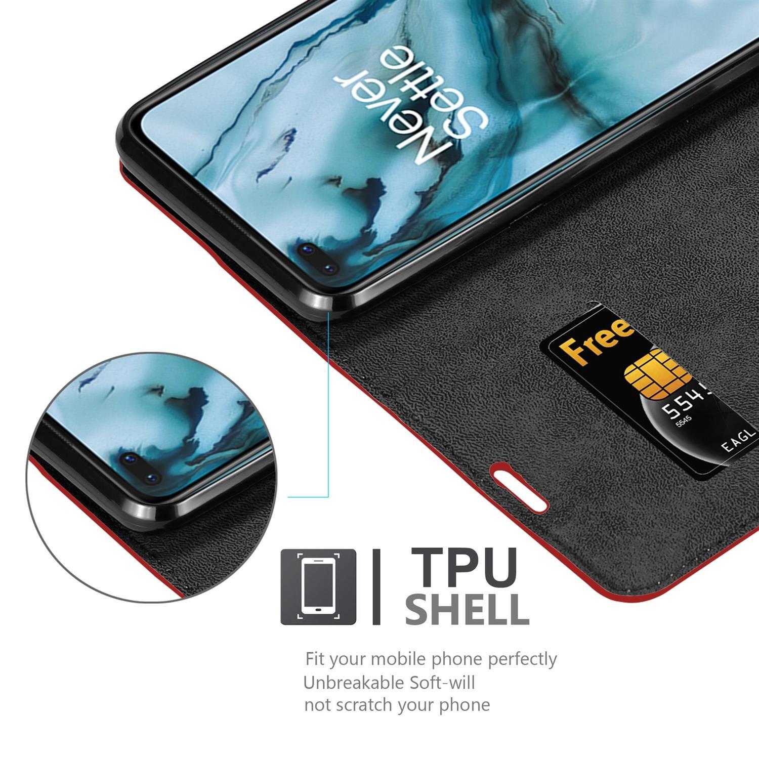 Cadorabo  Housse compatible avec OnePlus Nord - Coque de protection avec fermeture magnétique, fonction de support et compartiment pour carte 