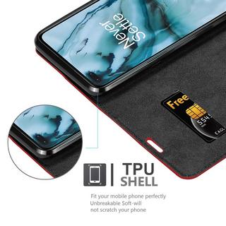 Cadorabo  Housse compatible avec OnePlus Nord - Coque de protection avec fermeture magnétique, fonction de support et compartiment pour carte 