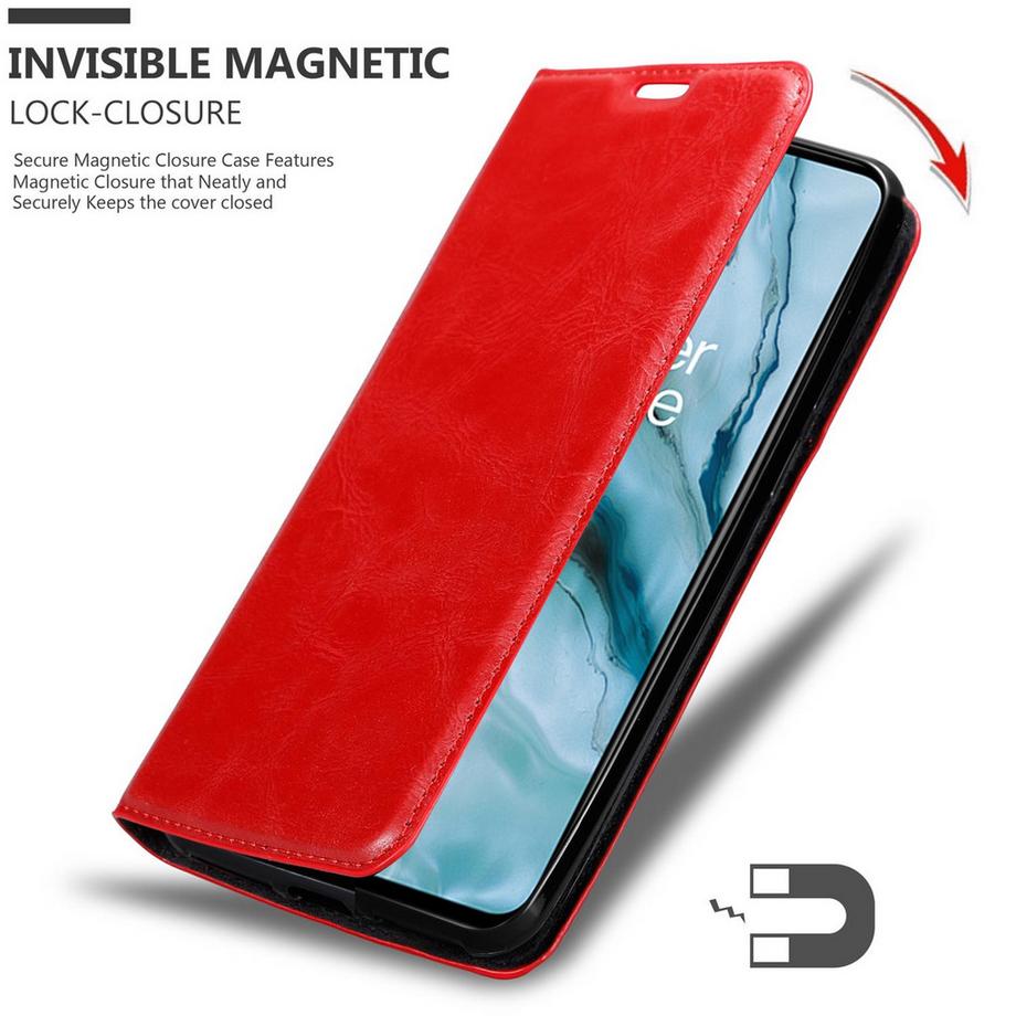 Cadorabo  Hülle für OnePlus Nord Magnetverschluss, Kartenfach 