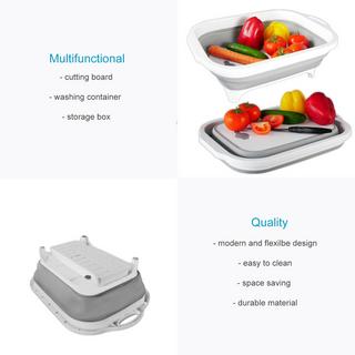 Intirilife Schneidebrett Abtropfbehälter mit 8L Volumen  