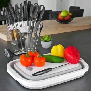 Intirilife Schneidebrett Abtropfbehälter mit 8L Volumen  