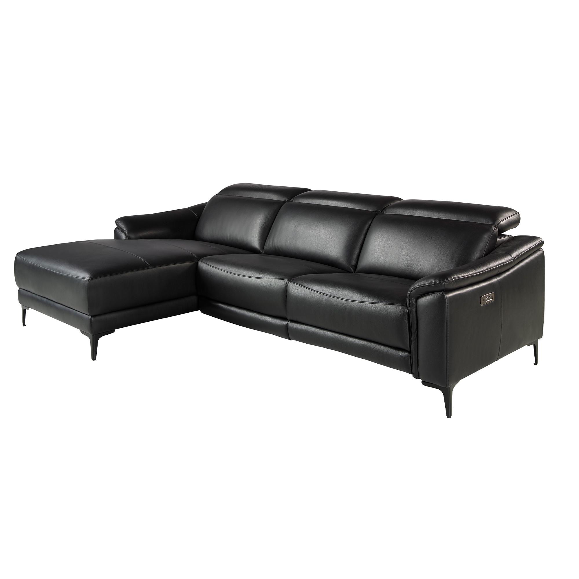 ANGEL CERDA Linkes Chaiselongue-Relaxsofa ausem Leder  