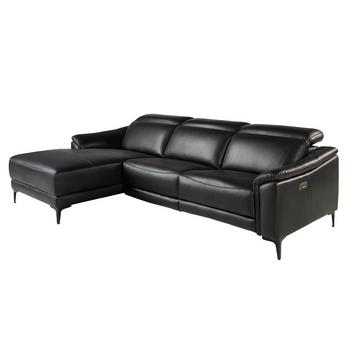 Linkes Chaiselongue-Relaxsofa ausem Leder