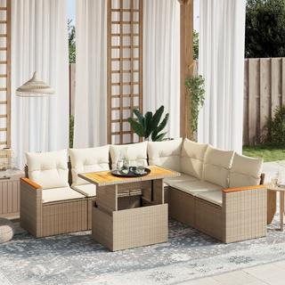 VidaXL set divano da giardino Polirattan  