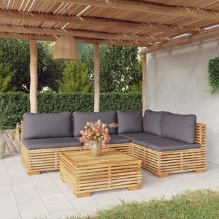 VidaXL set divani da giardino Teak riciclato  