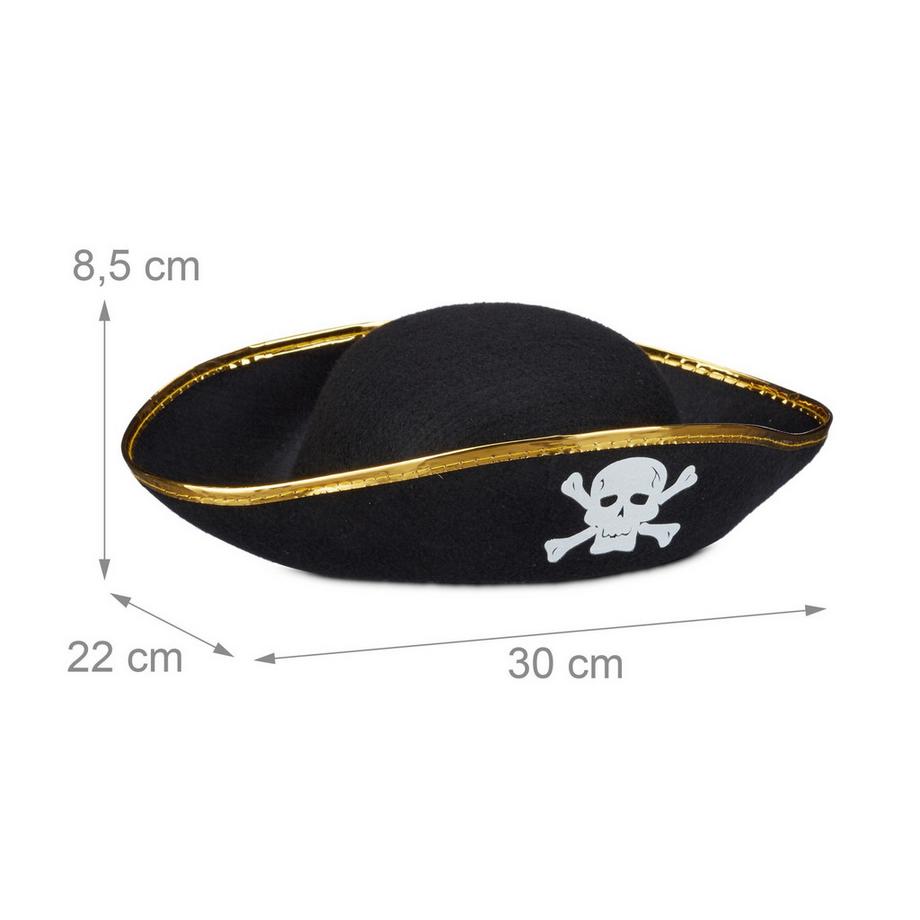 Northix  Piratenhut für Kinder, 6er-Pack 