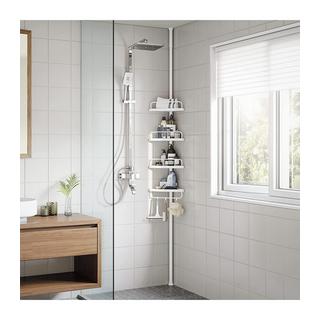 Calicosy  Étagère de Douche Réglable avec 4 Tablettes - H85/305 cm 