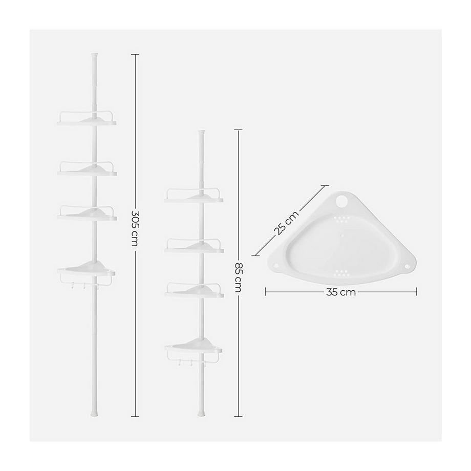 Calicosy  Verstellbare Teleskop-Duschablage 