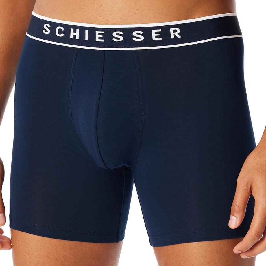 Schiesser Lot de 9 Boxers Longs en Coton  