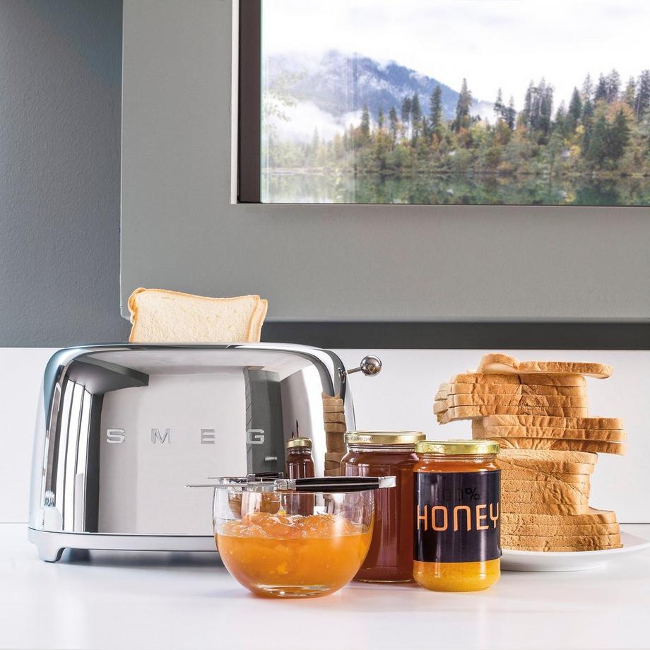 SMEG 2 Schlitz-Toaster 50's Retro Style 